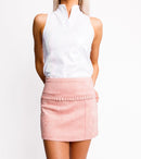 Lucky in "Leather" Polo by Calliope Golf