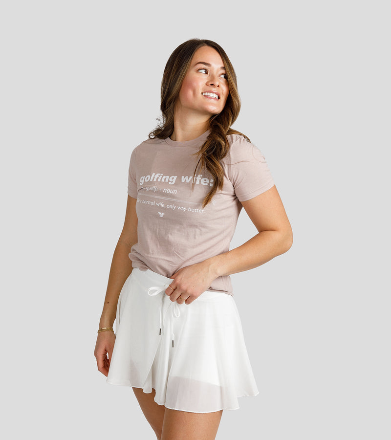Golfing Wife Tee by Calliope Golf
