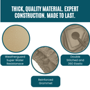 6 Passenger Golf Cart Storage Cover Taupe