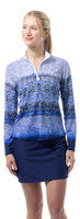 SanSoleil: Ladies UPF 50 SolCool Long Sleeve Zip Mock - 900463