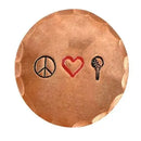Sunfish: Copper Ball Marker - Peace, Love, Golf