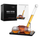 Golf Club Whiskey Decanter and 2 Liquor Glasses - 29 OZ Decanter & 15 OZ Glass Set - Golf Stick Gifts for Men, Unique Liquor Decanter Set - Bourbon, Scotch Decanter for Alcohol, Golfer Gifts for Dad