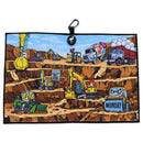 The Wrecking Crew Golf Towel | 24” x 16” Microfiber Towel | Magnetic Clip & Carabiner | Premium Golf Accessory