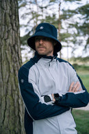 Abacus Sports Wear Men's Links Stretch Navy/Light Grey Rain Jacket (Size 2XL) SALE Clothing