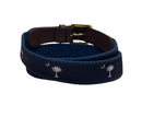 South Carolina Crescent Moon Palmetto State Flag Navy Blue Belt by Charleston Belt