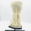 Just 4 Golf: Sherpa Fairway Headcover  - Cream with Navy Trim