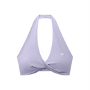 Pleated Halter Sports Bra