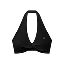 Pleated Halter Sports Bra