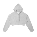 Essential Cropped Zip Hoodie