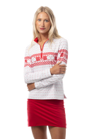 SanSoleil: Ladies SolCool 1/4 Zip Mock - 900454