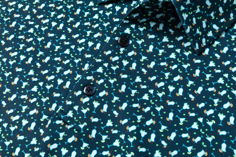 2Putt Golf - Cocktail Hour Men's Polo