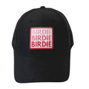 Sassy Caddy: Black Performance Hat - Triple Birdie Patch
