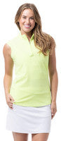 SanSoleil: Ladies UPF 50 SolTek Lux Sleeveless Solid Mock - 900627