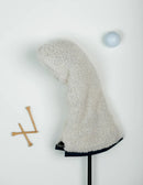 Just 4 Golf: Sherpa Driver Headcover  - Cream with Navy Trim