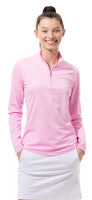 SanSoleil: Ladies UPF 50 SunGlow Long Sleeve Zip Mock - 900434