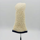 Just 4 Golf: Sherpa Hybrid Headcover  - Cream with Navy Trim