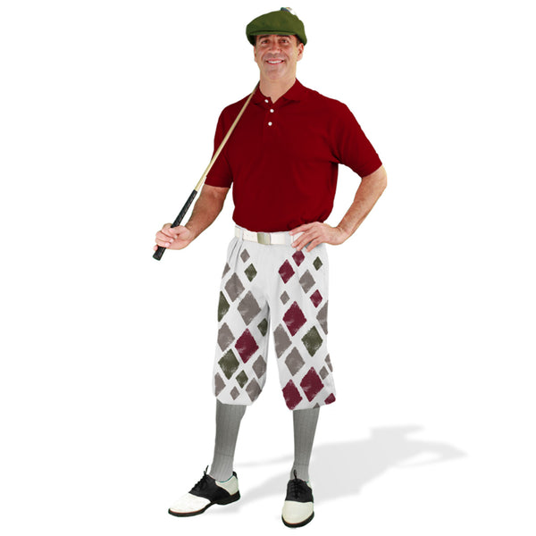 Golf Knickers: Mens Argyle Sknickers Knickers Outfit - B