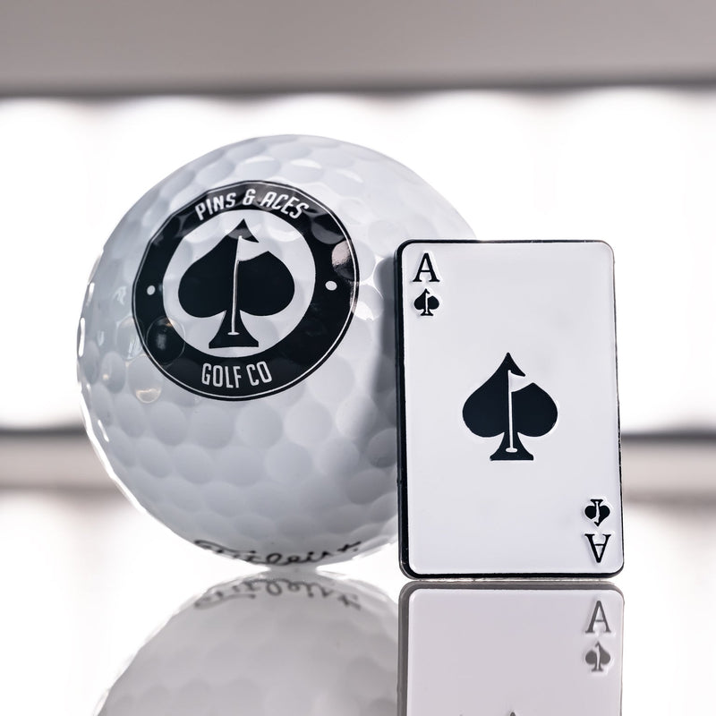 Pins and Aces - Ace of Spades Ball Marker