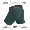 The Alloy | Dark Teal Long Leg Ball Hammock® Pouch Underwear With Fly