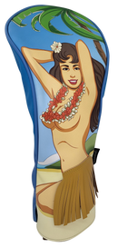 Aloha Girl Embroidered Driver Headcover by ReadyGOLF