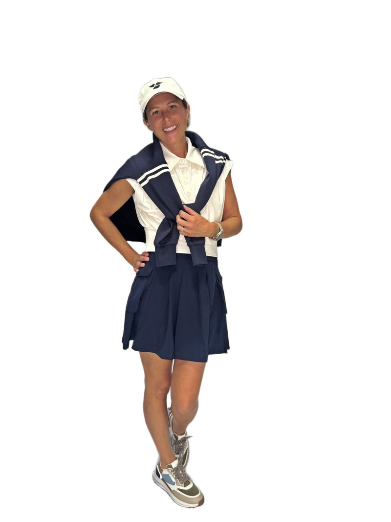 Amelia Cap Sleeve Top by Calliope Golf