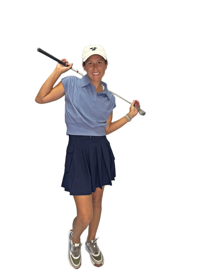 Amelia Cap Sleeve Top by Calliope Golf