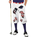 Golf Knickers: Mens America Homeland Tearing Flag Golf Knickers Outfit Clothing