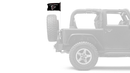 Atlanta Falcons 11"x17" Forever Wave Flag for Jeep Wrangler JK 2-Door 2007-2018