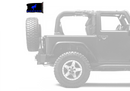 Bucking Bronco 12"x18" Forever Wave Flag for Jeep Wrangler TJ 1996-2006
