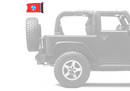State Flag Tennessee 12"x18" Forever Wave Flag for Jeep Wrangler JL 2-Door 2018-Present