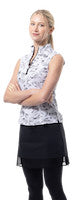 SanSoleil: Ladies Solair Cool Ultra-Mesh Sleeveless Zip Mock - 900654