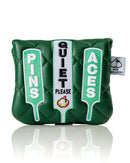 Quiet Please  - Center Shaft Mallet Putter Cover by Pins & Aces