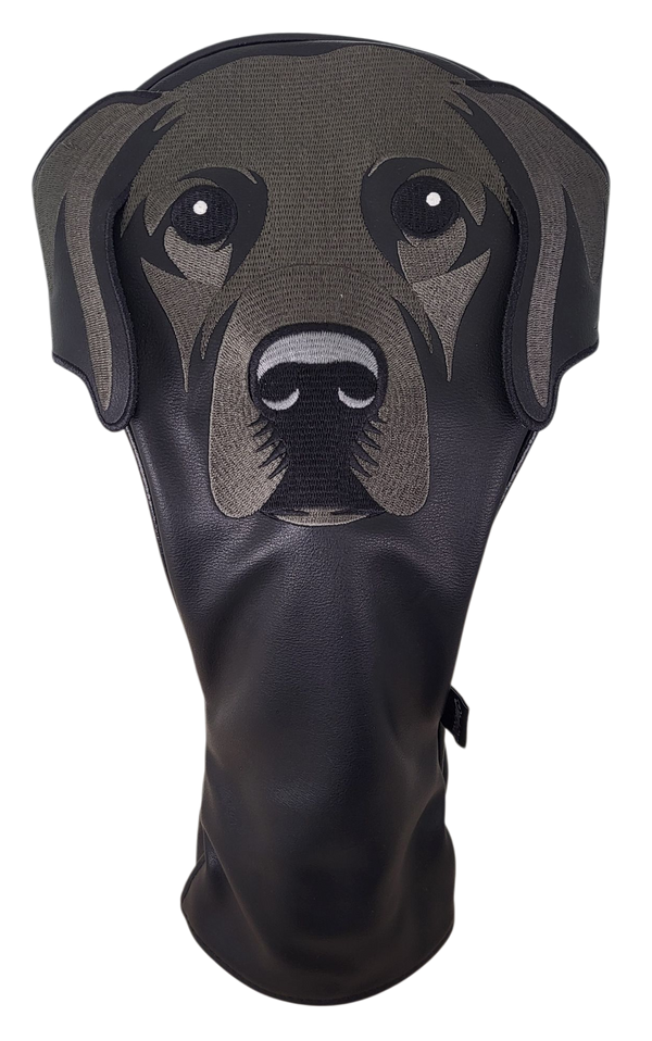 Black Labrador Embroidered Classic Driver Headcover by ReadyGOLF