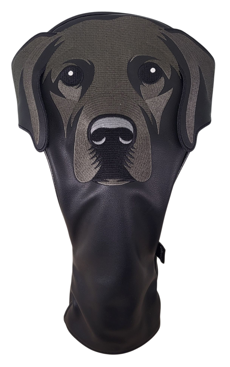 Black Labrador Embroidered Classic Driver Headcover by ReadyGOLF