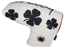 Black Clover Live Lucky Blade Putter Cover - Live Lucky White and Red Golf