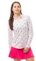SanSoleil: Ladies UPF 50 SolCool Long Sleeve Zip Mock - 900463