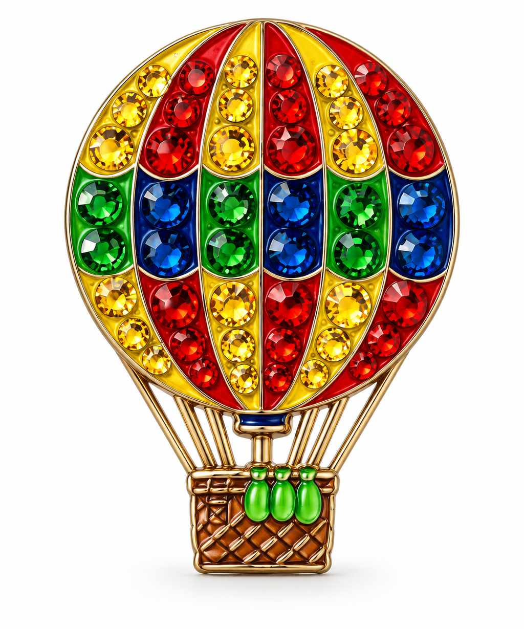 Hot Air Balloon Ball Marker & Hat Clip