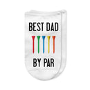 Best Dad by Par Golf Socks – Funny No-Show Socks for Dad