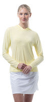 SanSoleil: Ladies UPF 50 Solmelange L/S Stripe Hoodie - 900451MM