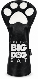 Let The Big Dog Eat Embroidered Driver Headcover -  Black