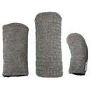 Sunfish: Tweed Hand-Woven Barrel Headcovers - Black Chevron