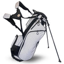 Taboo Fashions: Women's Lightweight 4-Way Golf Bag Stand Bag - Resort Collection - Black Tie Polka Dots