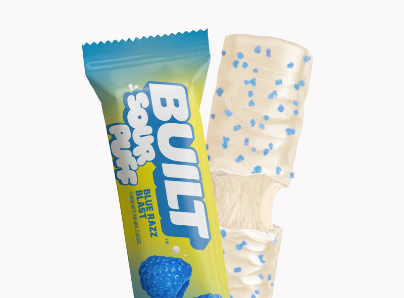 Blue Razz Blast Protein Bars (Box of 12) by Built
