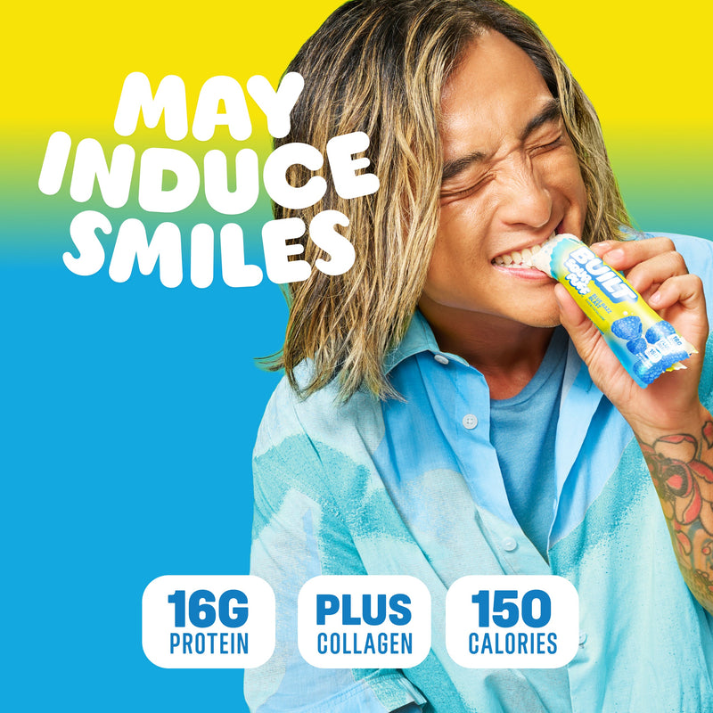 Blue Razz Blast Protein Bars (Box of 12) by Built