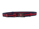 THE BYRD GOLF BELT ✶ Blue / Red Stripe