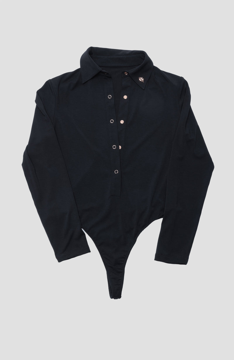 Foreplay Women’s Golf Polo Bodysuit - Long-Sleeve