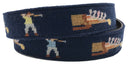 Golf: Beware of the Bogey Man Hand-stitched Needlepoint Belt by Charleston Belt