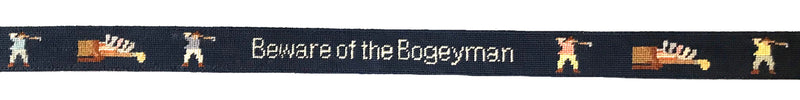 Golf: Beware of the Bogey Man Hand-stitched Needlepoint Belt by Charleston Belt