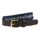 Golf: Beware of the Bogey Man Hand-stitched Needlepoint Belt by Charleston Belt