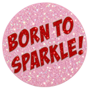 Born To Sparkle Glitter Ball Marker & Hat Clip by ReadyGOLF